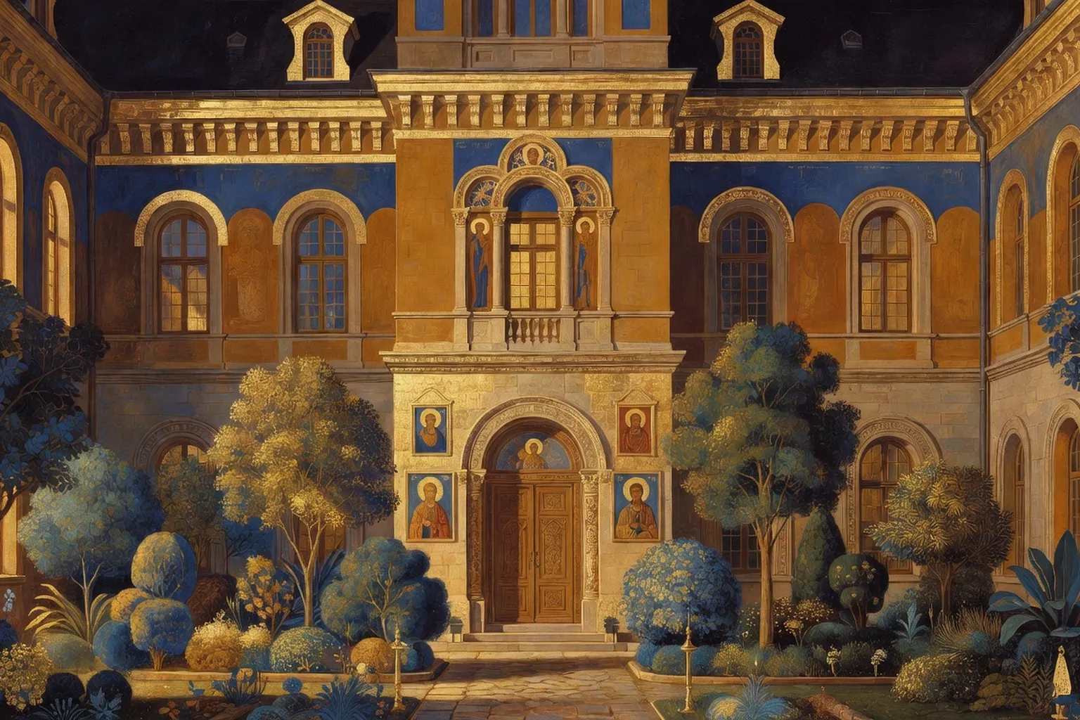 Institut orthodoxe Saint-Serge à Paris — façade et jardin